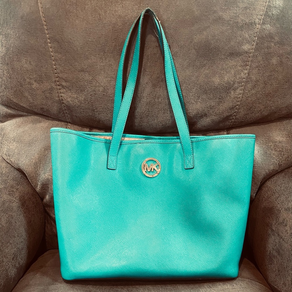 Michael Kors Dark Teal Large Tote bag